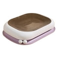 thumbnail image 4 of lionlar Cat Scratcher Bed Cat Scratcher Cardboard Large Oval Nonslip Cat Scratch Violet, 4 of 9
