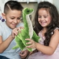 thumbnail image 6 of ArtCreativity 16" Plush Brachiosaurus Dinosaur Stuffed Animal Pillow – Soft Cuddly Cozy Toy, Cute Standing Nursery Decor, Birthday Gift for Kids, 6 of 7
