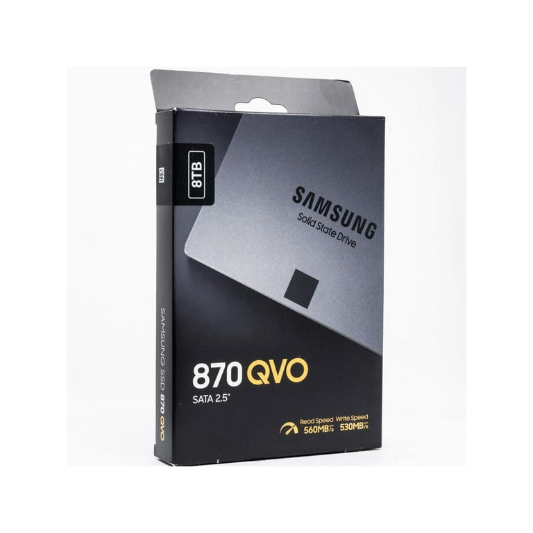 SAMSUNG 870 QVO 8To SSD SATA3 6Gbs 2.5'' - 7mm (MZ-77Q8T0BW) avec