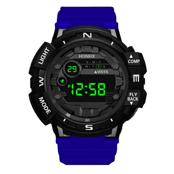 Fashion Multifunction Sports Watch Display Date Calendar Week Alarm Unisex Watch