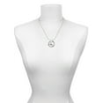 thumbnail image 3 of Delight Jewelry Heart with ''Volleyball'' and AB Crystal Gymnastics Mom Ring Charm Necklace, 18", 3 of 4