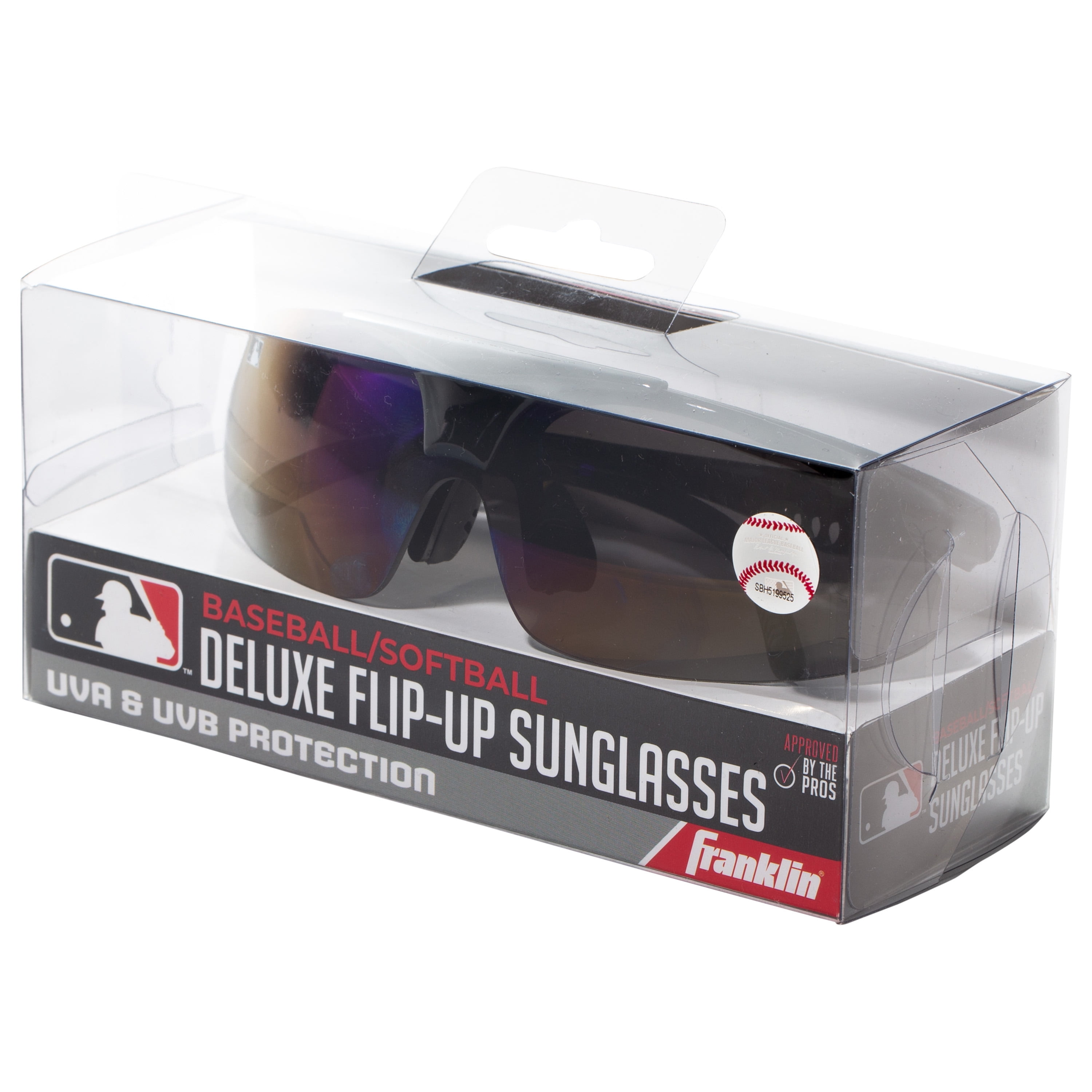 Franklin Sports Adult Baseball Sunglasses - MLB Deluxe Flip-Up Sunglasses -  Unisex