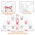 thumbnail image 4 of Sikiie Girl Rabbit 30-48 inches {designName} Print Christmas Tree Skirt Snowman Xmas Tree Skirt with Edge Christmas Decorations for Holiday Party36", 4 of 7