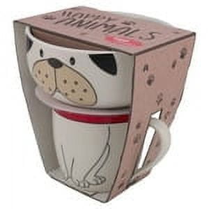 Juego de Vajilla Ambient 21 2 Piezas Tazón 600 ml y Taza 350 Porcelana Diseño de Perro