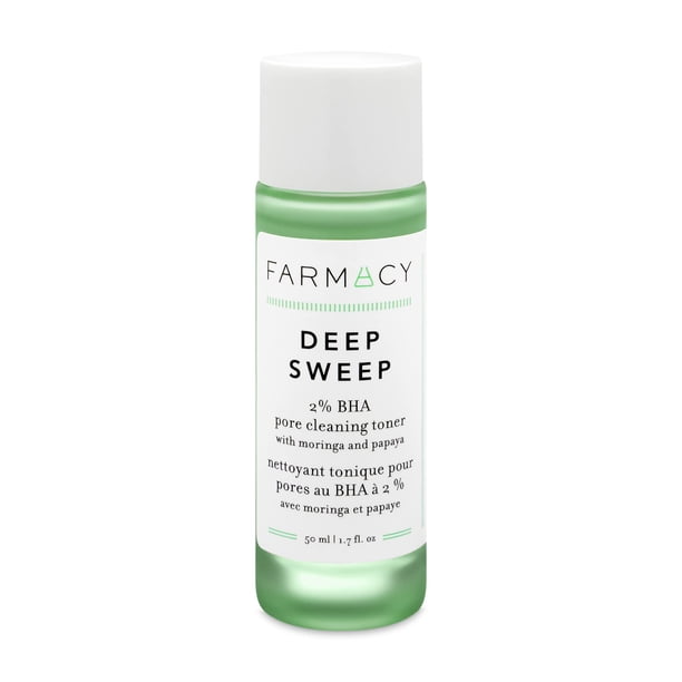 Limpiador de poros Toner Farmacy Deep Sweep con 2% de BHA para rostro, 50 ml