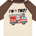 thumbnail image 4 of Inktastic I'm 2 Fire Truck 2nd Birthday Boys or Girls Long Sleeve Baby Bodysuit, 4 of 5