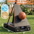 thumbnail image 6 of Ktaxon Portable Basketball Hoop Outdoor with Rebound Plate, 5.25-10FT Adjustable Height, 44inch PC Backboard, Orange, 6 of 10