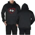 thumbnail image 6 of Unisex Heated Hoodie Fast Warm Up 5 Heat Zones Usb Constant Temperature Warm Pullover Hoodie Love Print Heart Heated Tops Winter Outdoor Long Sleeve Warm Sweatshirt Regular Fit Hoodie for Women, 6 of 8