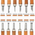 thumbnail image 3 of Ensemble d'Outils de Sculpture sur Bois, Ensemble de 12 Pcs avec Pierre à Goutte et Sac de Rangement, 3 of 4