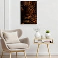 thumbnail image 2 of Intense Leopard Close-Up Framed Canvas Wall Art - Wild Animal Portrait Print For Man Cave, Living Room, Office Decor 8*12inch(20*30cm), 2 of 6
