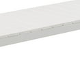thumbnail image 4 of Theo 53 Inch Outdoor Bench, White Aluminum Frame, Plank Style Seat Surface- Saltoro Sherpi, 4 of 5