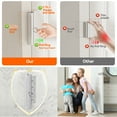 thumbnail image 6 of Mousike Door Reinforcement Lock, 8in Home Security Door Lock Withstand 2400lb for Inward Swinging Door, Defend Your Home Safe (Sliver of 1 Pack), 6 of 7