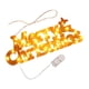 thumbnail image 4 of Letrero de neón de , placa de luces LED navideñas con cuerda colgante, letrero colgante para ventana para fiesta de Navidad, vacaciones, amarillo, 4 of 8