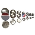 thumbnail image 1 of 20 Cover Buttons with Teeth, Size 60 - Self Cover Snap Buttons, 1 of 3