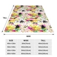thumbnail image 3 of Rateoe Retro Musical Print Fuzzy Fleece Throw Blanket Extra Large,Super Soft,Fluffy and Warm Blankets for Couch,Bed,All Season Use (60"x50"), 3 of 8
