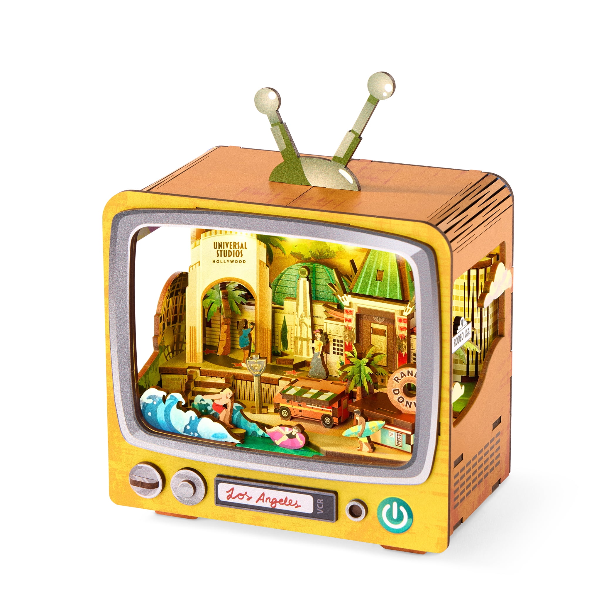 K☆124　STUDY PARK　大きな本たて Arkitec 124-Piece Tokyo CityVision 3D Build Wooden Puzzle