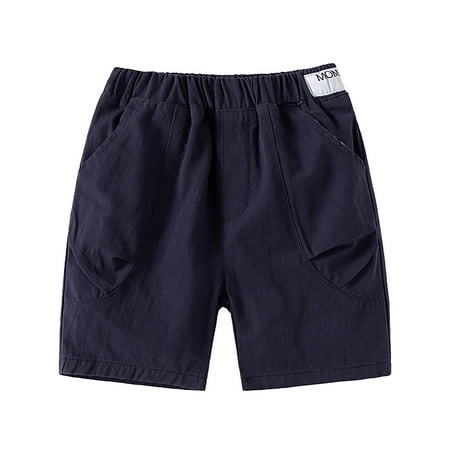 

LIhncine Toddler Baby Casual Stretchy Denim Summer Solid Color Hot Jean Shorts Boys Shorts for Athletic 12M-7Y