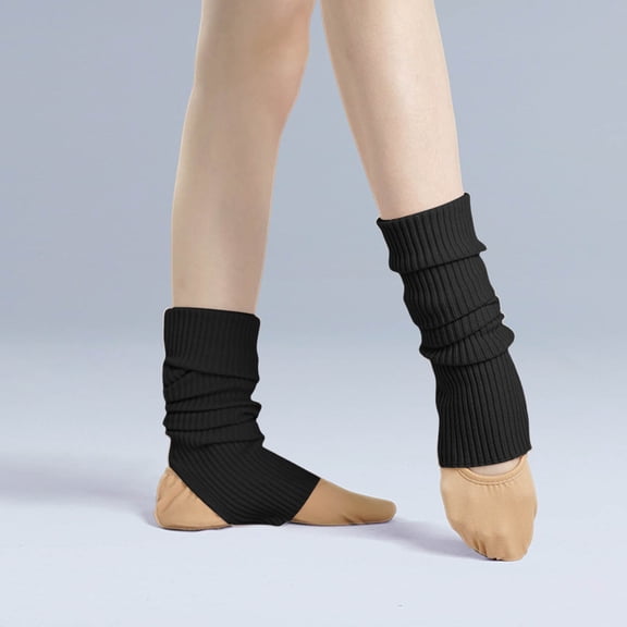 Elegant Leg Warmer Knit Sport Wear for Seasonal Comfort and Ballet Practice Versatile Home Casual Accessories Lightweight Long Knit Socks for Dance, Black