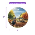 thumbnail image 5 of Goodbye Summer Doberman Pinscher Hello Fall Time for School Ceramic Round Ornament Doberman Dog Lover Gifts Home Tree Decor - 02014, 5 of 5