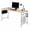 Oak+White | 62.99", variant on Hassch Computer Desk, 47.2" Rectangular Writing Table with Iron Frame, Non-Woven Storage Bag and 2 Side Hooks, Adjustable Footpads, Easy Assembly, Oak+White