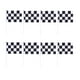 thumbnail image 2 of 30 banderas a cuadros de carreras de Fórmula 1 F1, banderas que agitan a mano (negro + blanco), 2 of 4