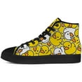 thumbnail image 3 of Aidianart Womens Duck High Top Canvas Sneakers High Top Shoes Size 10, 3 of 5