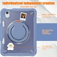 thumbnail image 6 of TECH CIRCLE for iPad Mini (A17 Pro) Case 2024, iPad Mini 6th Generation Case 8.3" 2021 Release, Shockproof Case with Kickstand / Handle / Pencil Holder / Shoulder Strap, Durable Portable Cover, Purple, 6 of 9