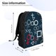 thumbnail image 4 of Balery Navy Blue Geometric Mochila - Mochila Estilosa y Duradera para Laptop de 15 Pulgadas con Tela Oxford Impermeable, 4 of 8