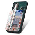 thumbnail image 3 of Pour Redmi Note 9 Portefeuille Rétro Peint à Fermeture Éclair Étui Arrière de Téléphone (Vert), iPhone 15 Pro Max, 3 of 7