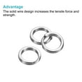 thumbnail image 4 of Anillos de separación para pesca Uxcell, paquete de anillo plano doble para agua salada y dulce 1.8mm x 14mm, 4 of 5