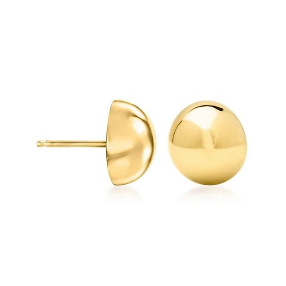 Ross-Simons 14kt Yellow Gold Domed Button Earrings, Women's, Adult