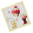 thumbnail image 2 of AMLESO Point de Croix - Petite Fille - Motif de Point de Croix, Broderie Préimprimée, 2 of 8