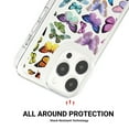 thumbnail image 3 of Butterfly Pattern Case for iPhone 16 Pro Max, Clear Phone Case Cute Pattern for Women Girls Case, Non-Yellowing Shockproof Scratch Resistant Slim Cover for iPhone 16 Pro Max, Butterfly-A, 3 of 11