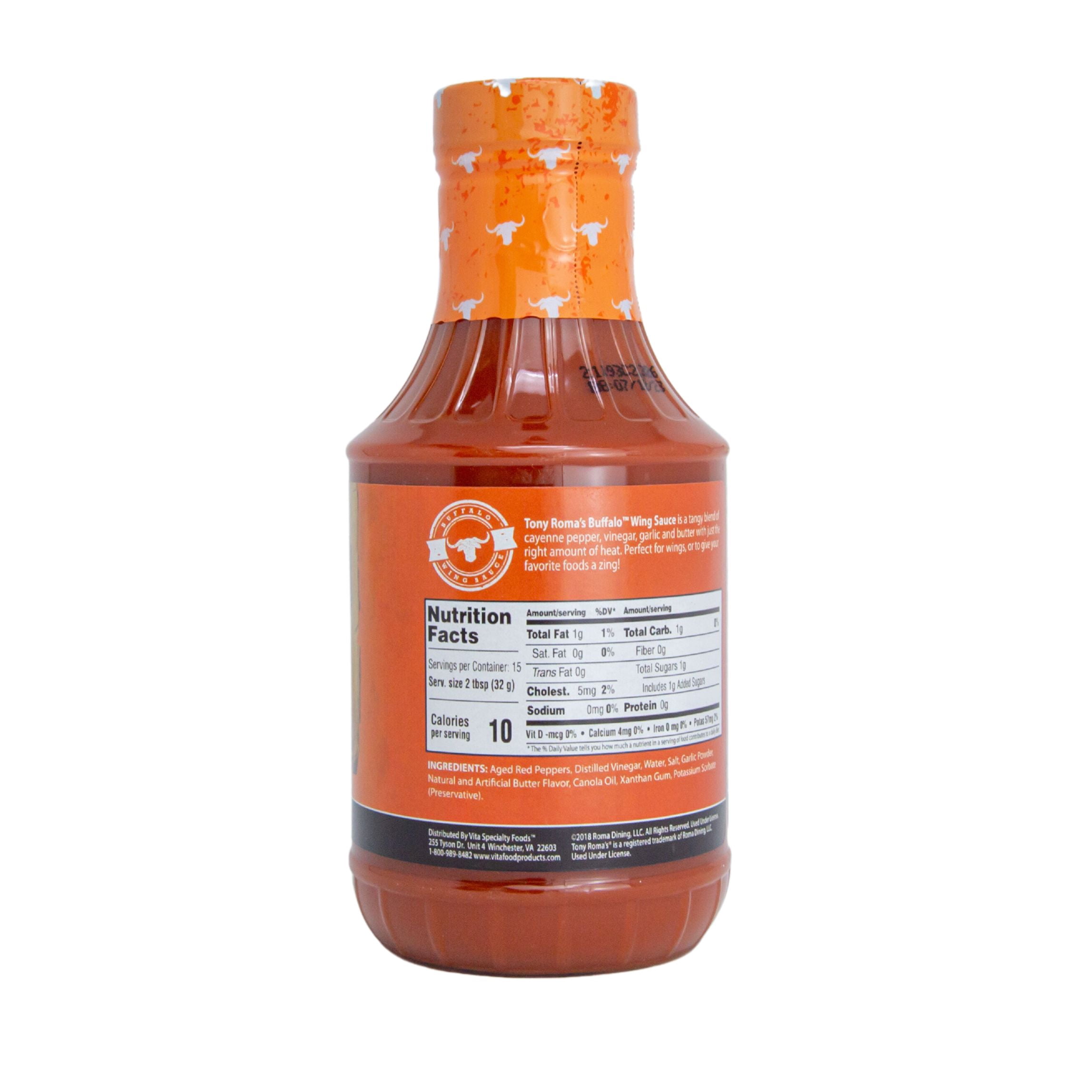Tony Roma's, Buffalo Wing Sauce, 17 oz Bottle