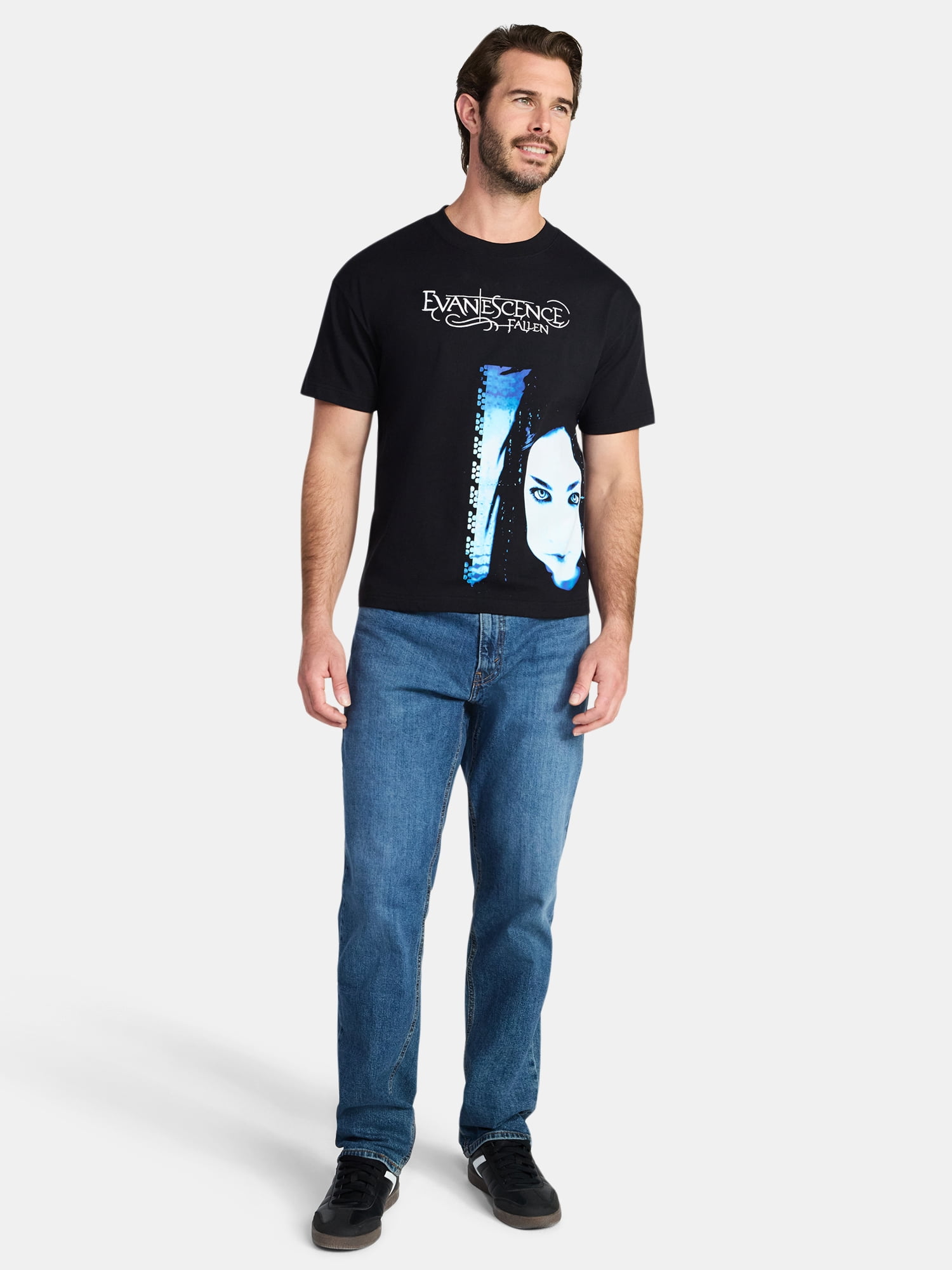 Evanescence Men's and Big Men's Boxy Fit Graphic Tee, Sizes XS-3XL