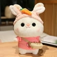 thumbnail image 2 of Lalafanfan conejo de peluche suave para niña, muñeco Kawaii de 30cm con gafas y ropa, regalo2149, 2 of 5