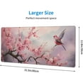 thumbnail image 4 of Spring Cherry Blossom Mouse Pad - Floral Bird Gaming Mouse Pad Flowers Mouse Mat Pink Sakura Flower Desk Pad Animal Keyboard Pad Mouse Mat 31.5x11.8 Inch, 4 of 6