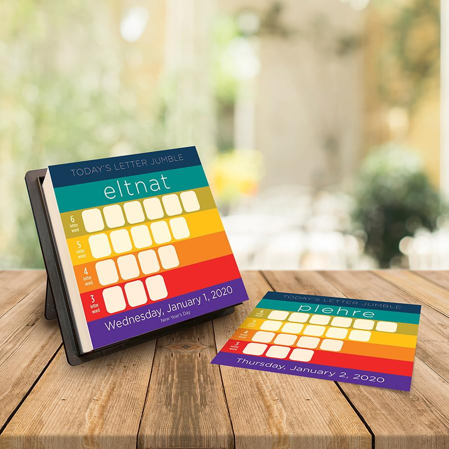 2020 Word Jumble Daily Desktop Calendar Walmart Canada today s letter jumble calendar 2021
