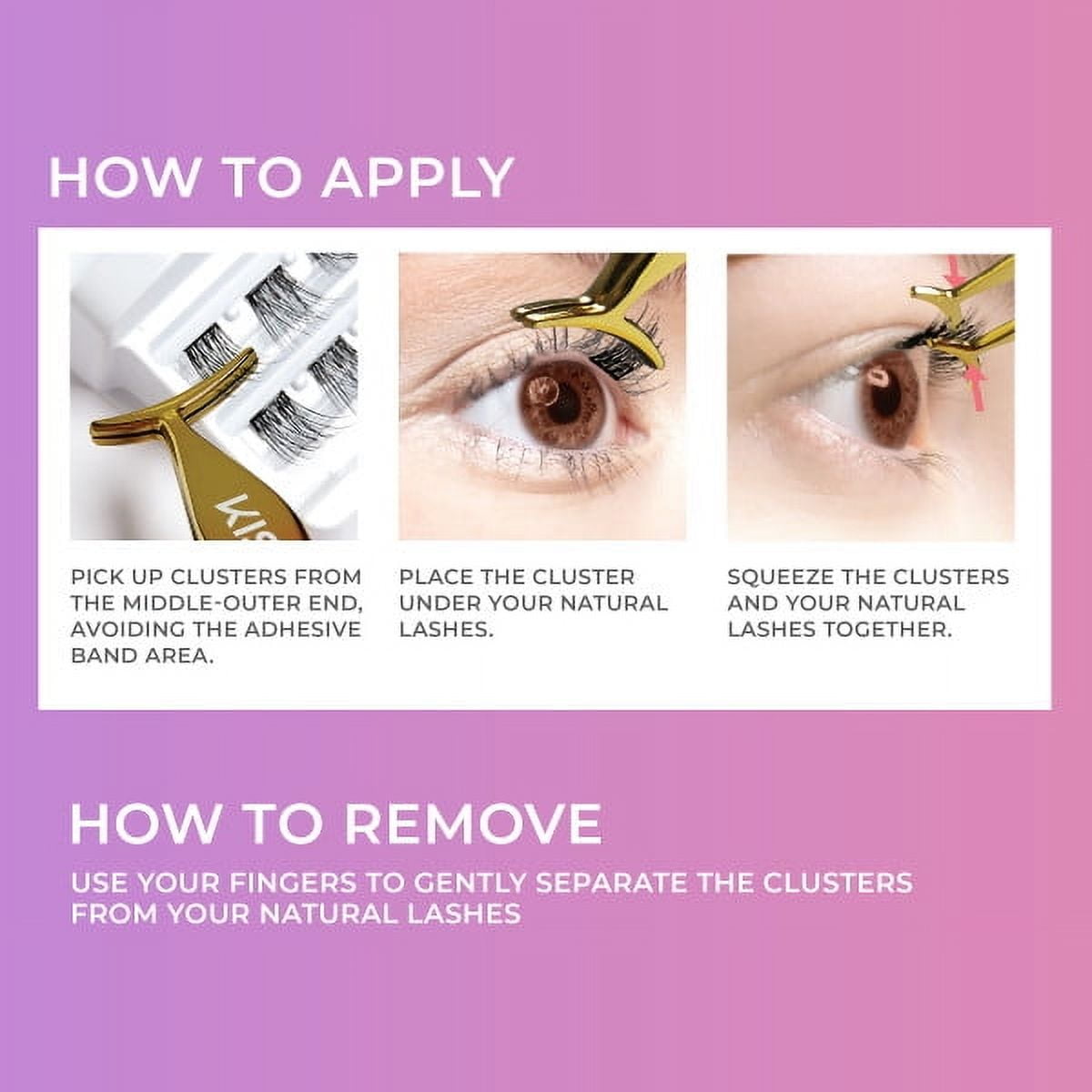 imPRESS Press-On Falsies 3-Pack Natural - 90 Clusters