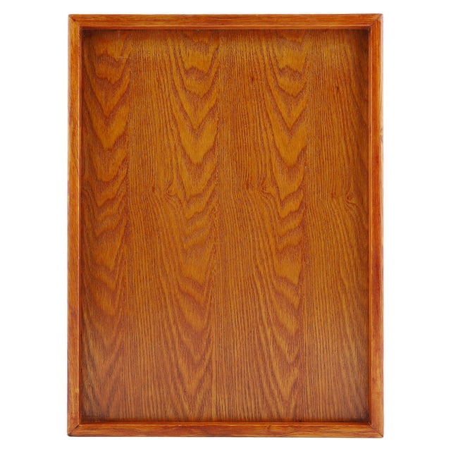 Rdeghly Rectangle Wooden Tea Tray Serving Table Plate Snacks Food Storage Dish for Hotel Home , Tea Tray,Wooden Tray