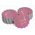 thumbnail image 2 of Inkdotpot Gold Foil Paper Hang Tags Thank You Bridal Shower Favor Tags 50 Piece, 2 of 6