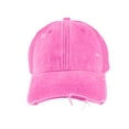 thumbnail image 4 of HuangHuanChen Baseball Cap for Women Men Solid Color Washed Cotton Distressed Baseball Cap with Mesh Back Hat Breathable Trucker Hiking Hat Sun Hat Runing Hat, 4 of 6
