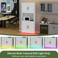 Uforic Kitchen Pantry Cabinet with Power Outlets & LED Lights ...
