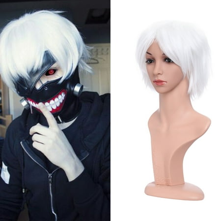 S-noilite Short Cosplay Wig Women Men Fluffy Straight Anime Comic Hairstyle Party Costume Dress Synthetic Hair Pixie Wigs (Best Short Weave Hairstyles)