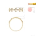 thumbnail image 4 of ANGARA Natural Bezel & Diamond Wedding Band in 14K Yellow Gold for Women (Size-1.3mm| Color-I-J| Clarity-I1-I2) | April Birthstone, Anniversary, Jewelry Gift for Women | Natural Diamond Ring, 4 of 9