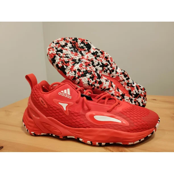 UNRELEASED Ad-id-as SM Exhibit A Red USA Basketball Shoes GZ9330 Mens Sz 9.5 RARE