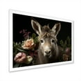 thumbnail image 2 of Designart "Caricature of Medieval Rural Donkey I" Animals Framed Wall Art Decor - Modern Farmhouse Black Donkey Bedroom Framed Canvas Wall Art, 2 of 6