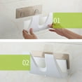 thumbnail image 2 of DEEPCRAFF Pot Cover Holder Rack Wall Mounted ABS Storage Kitchen Items 1Set, 2 of 8