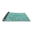 thumbnail image 2 of Ahgly Company Indoor Square Persian Light Blue Traditional Area Rugs, 8' Square, 2 of 4