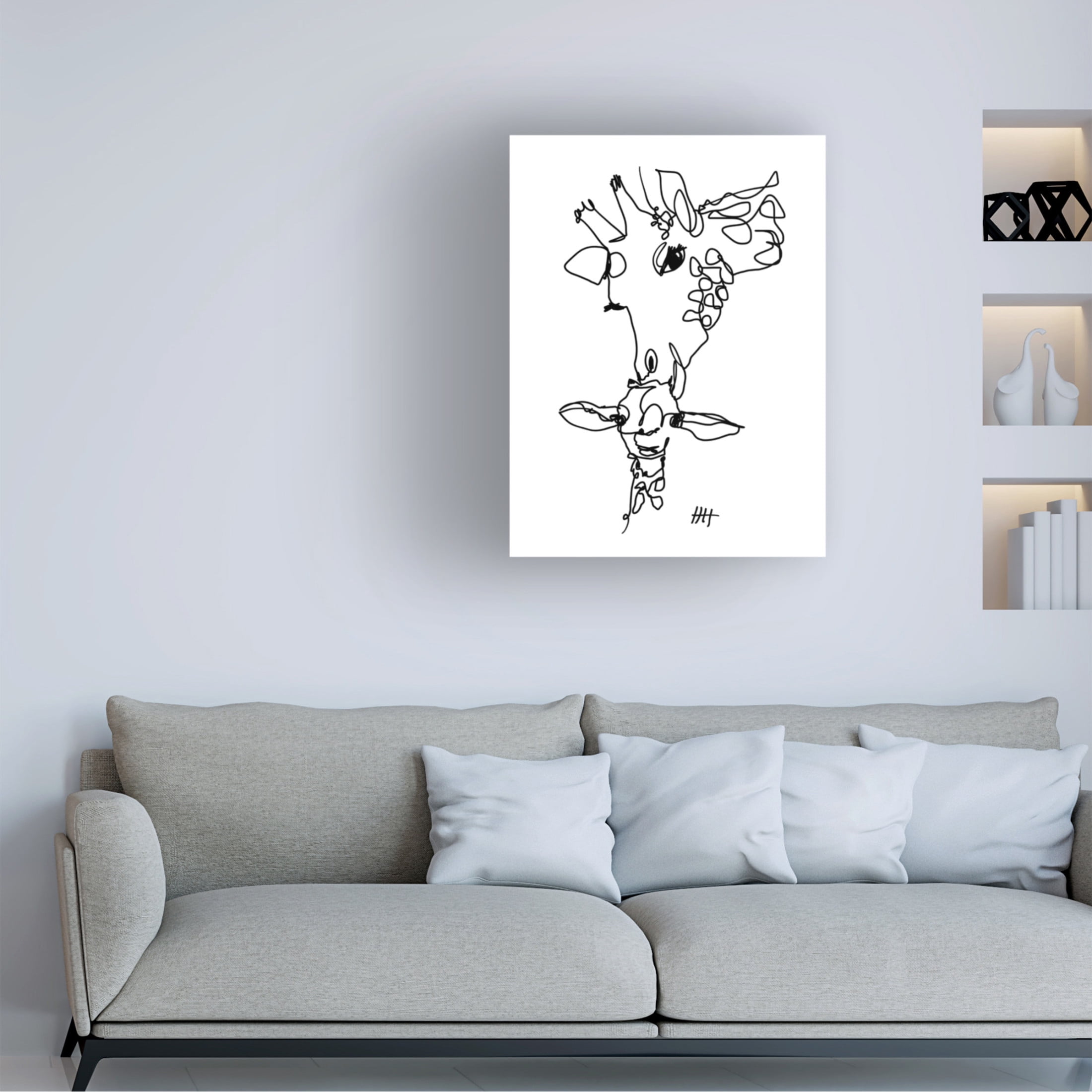 Trademark Fine Art Hanna Lee Tidd Long Necks Canvas Wall Art